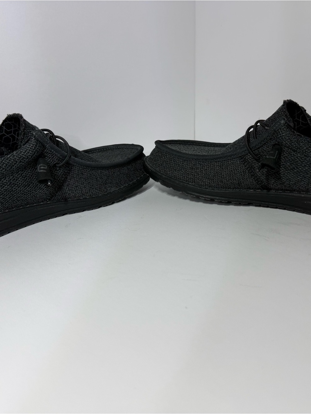 Hey Dude Black Knit Slip-On Loafers for Men - Picture 5 of 8